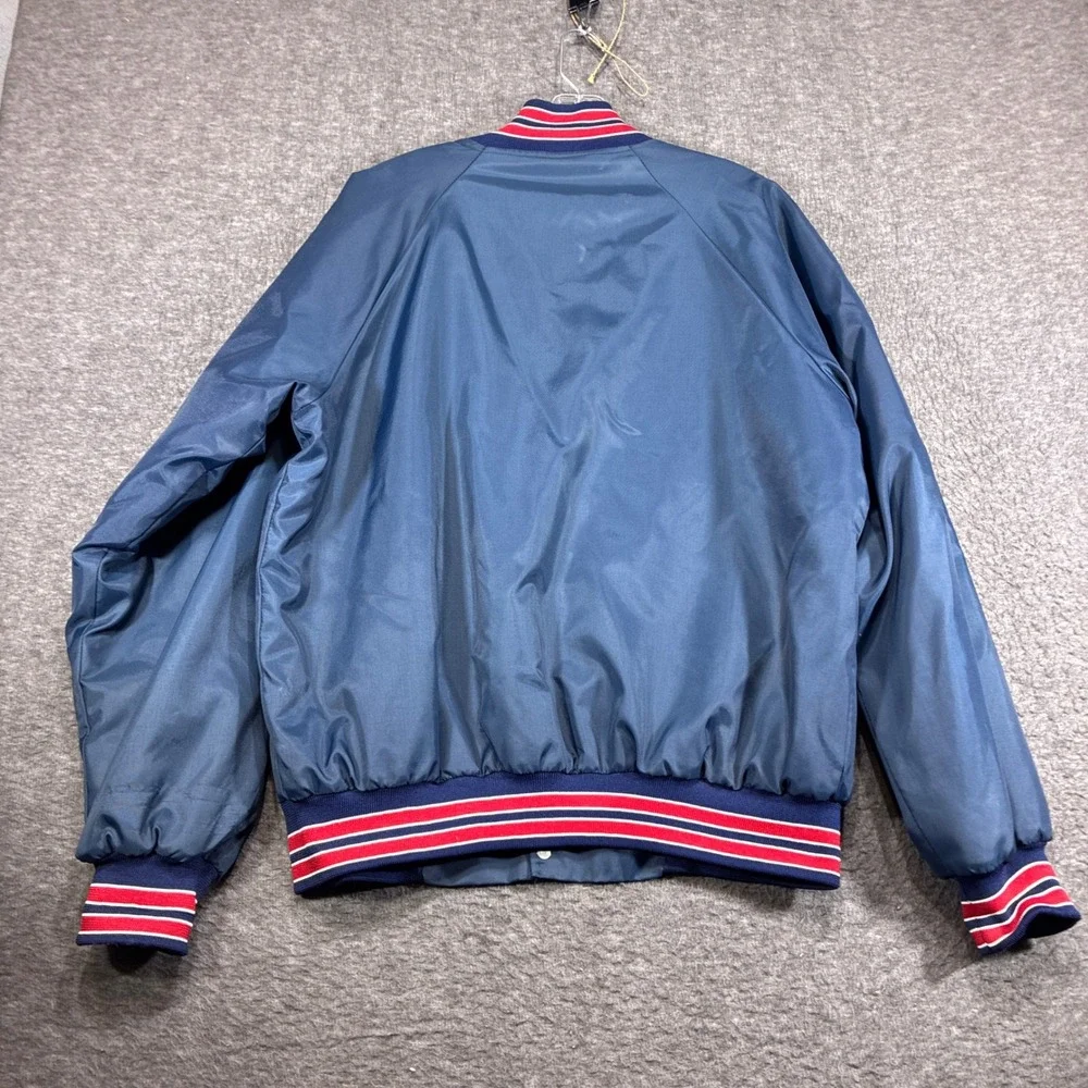 Vintage‎ Parker Paint Jacket Hartwell Sports Bomber Men Large Blue 80s USA Made